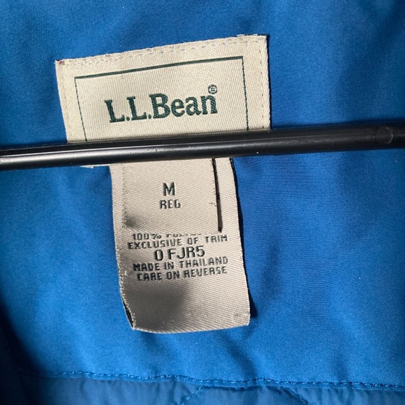 Vintage L.L. Bean Light Blue Hooded Long Women’s Coat M - Picture 8 of 9